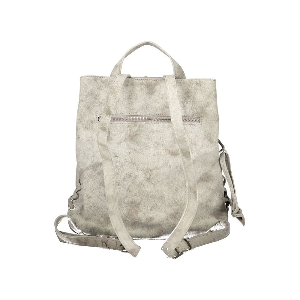 Desigual Gray Polyurethane Women's Backpack