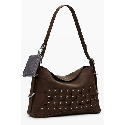 Desigual Marrone Poliuretano Women Handbag