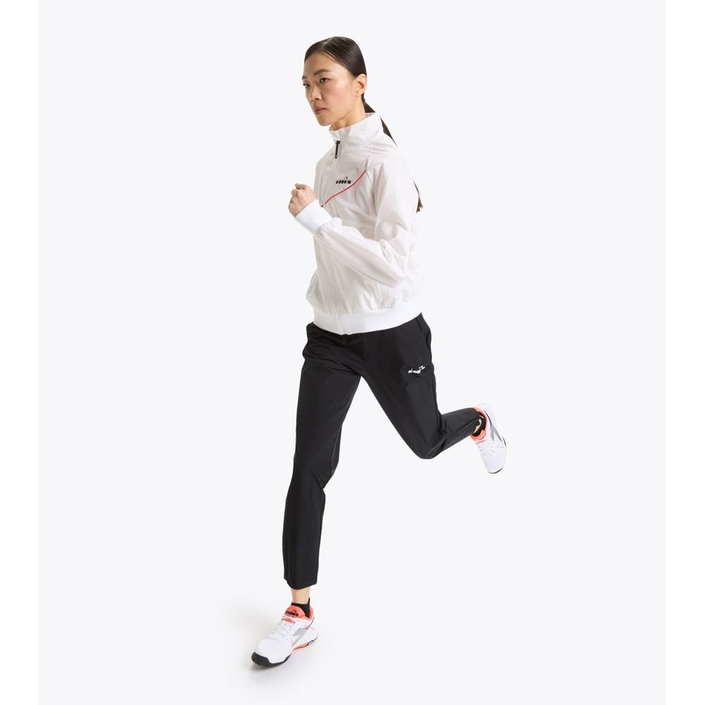 Diadora White Polyamide Shell Jacket