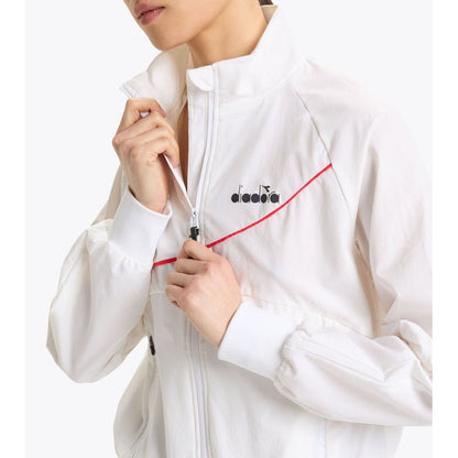 Diadora White Polyamide Shell Jacket