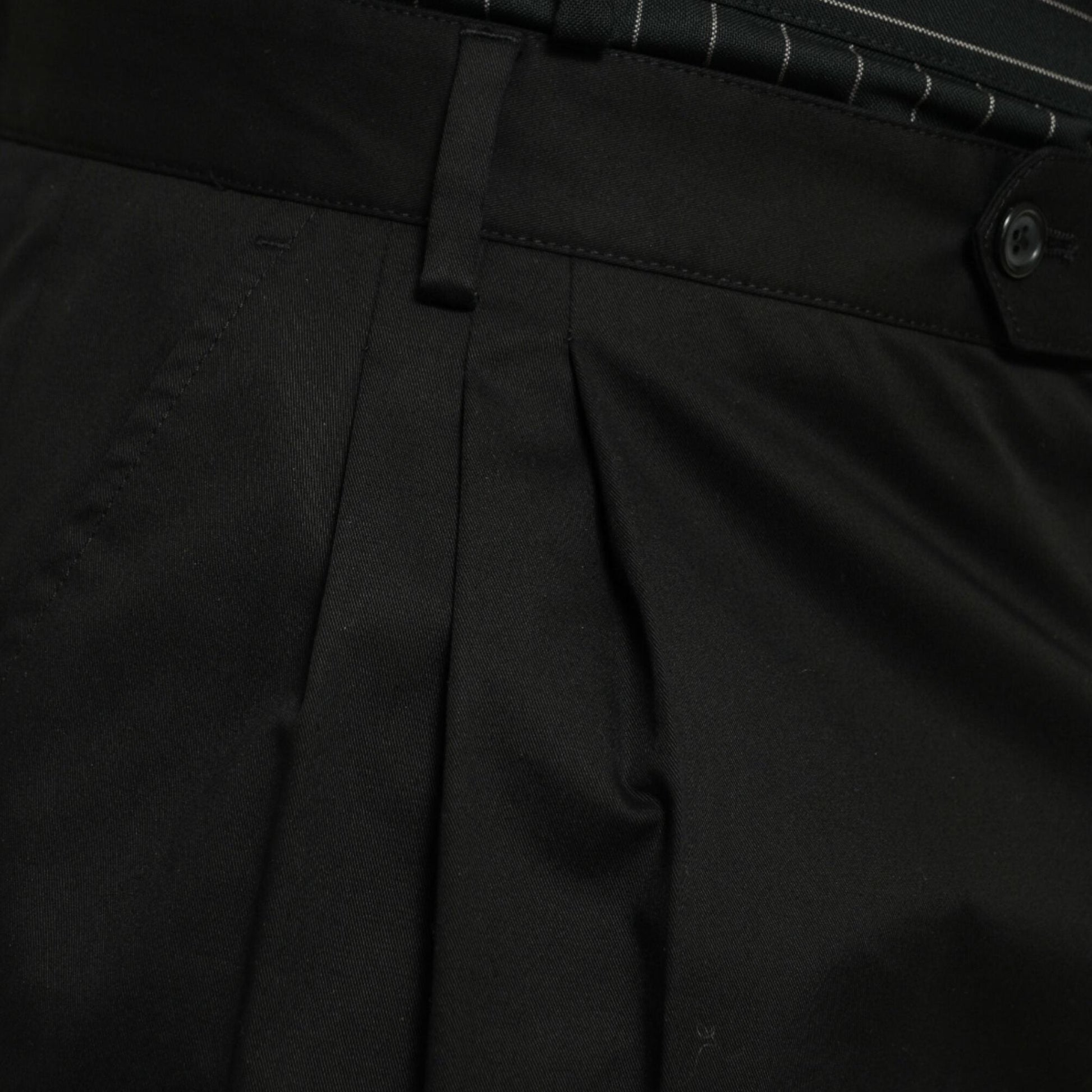 Dolce & Gabbana Black Cotton Stretch Cargo Bermuda Shorts