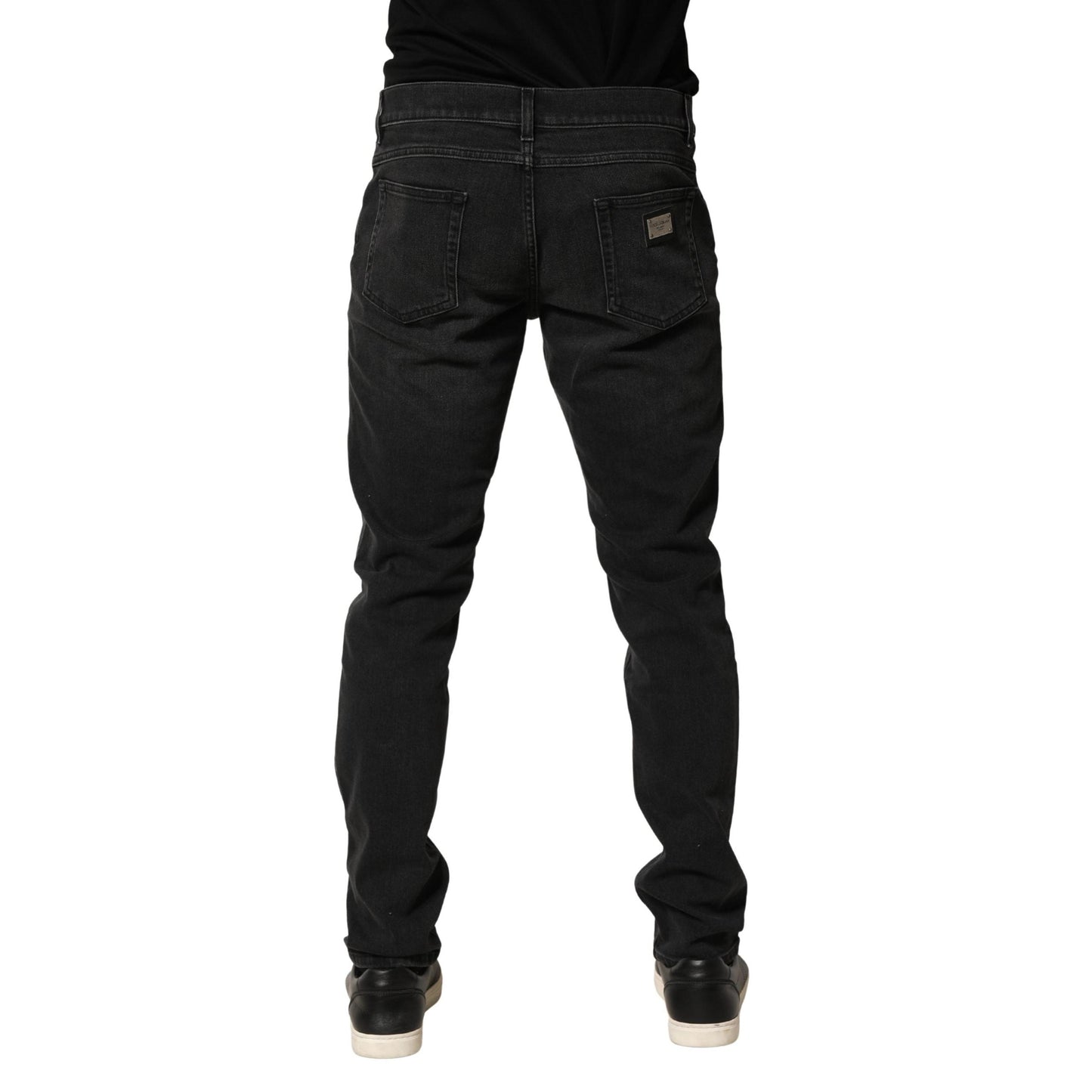 Dolce & Gabbana Black Cotton Stretch Regular SkinnyDenim Jeans