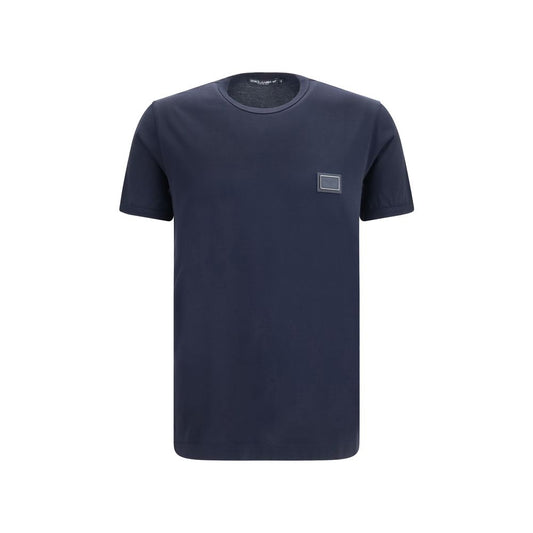 Dolce & Gabbana Black Cotton T-Shirt