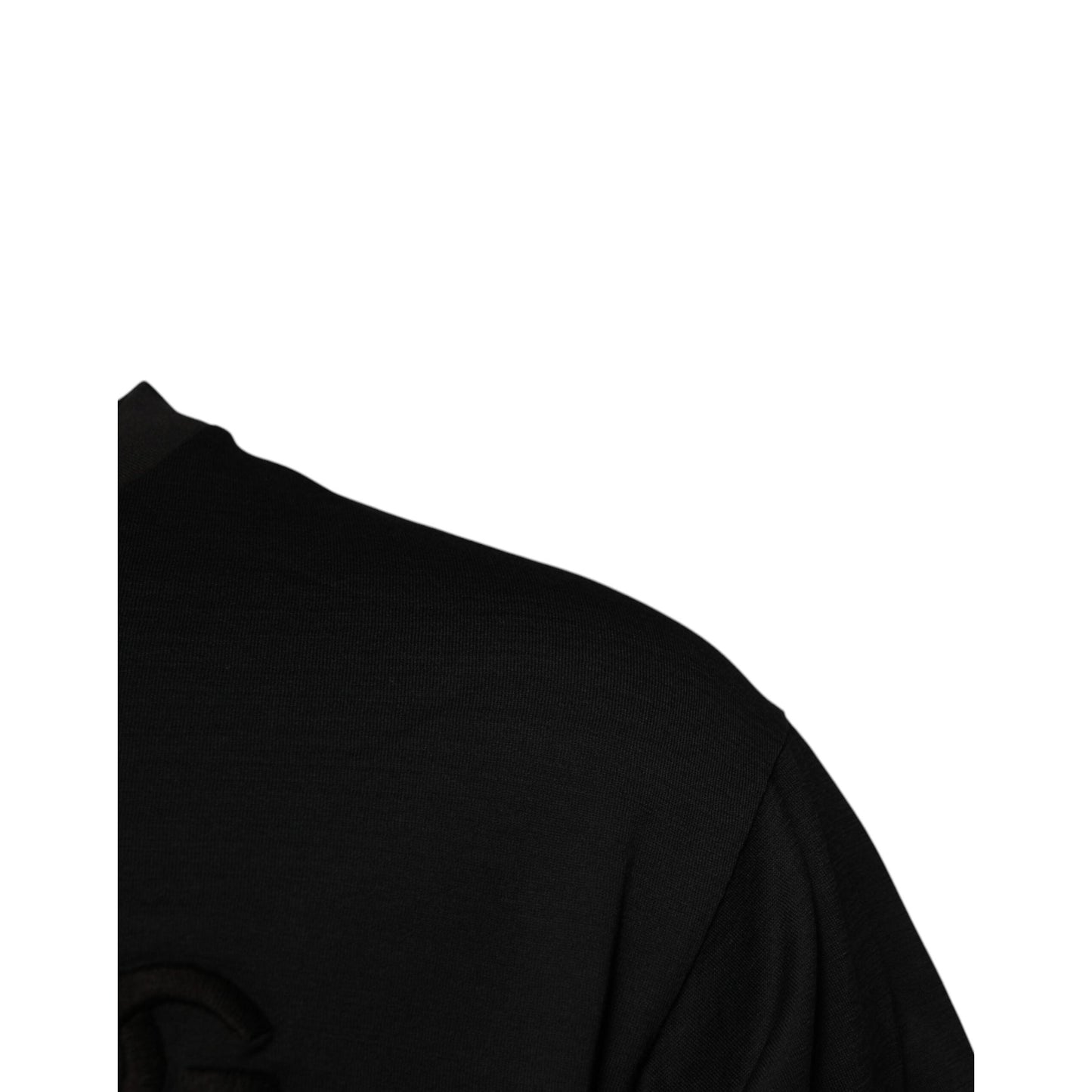 Dolce & Gabbana Black DG Logo Cotton Crew Neck T-shirt