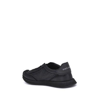 Dolce & Gabbana Black Fabric Athletic Sneakers
