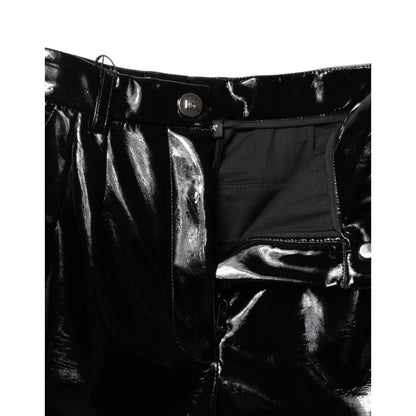 Dolce & Gabbana Black High Waist Cargo Bootcut Pants