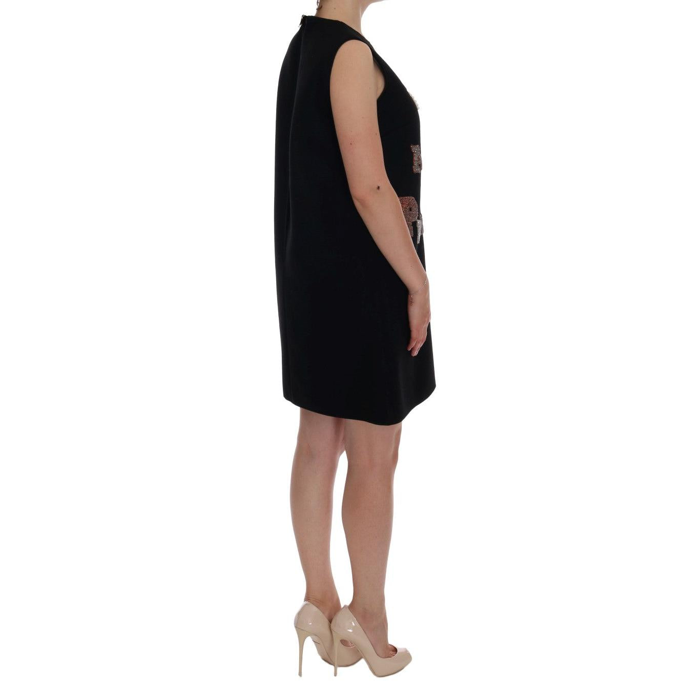 Dolce & Gabbana Black I AM A PRINCESS Crystal Shift Dress