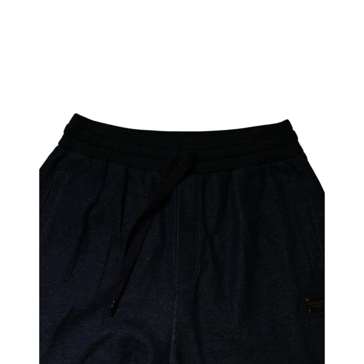 Dolce & Gabbana Black Jacquard Jogger Men Sweatpants Pants