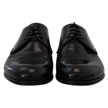 Dolce & Gabbana Black Leather Formal Dress Shoes