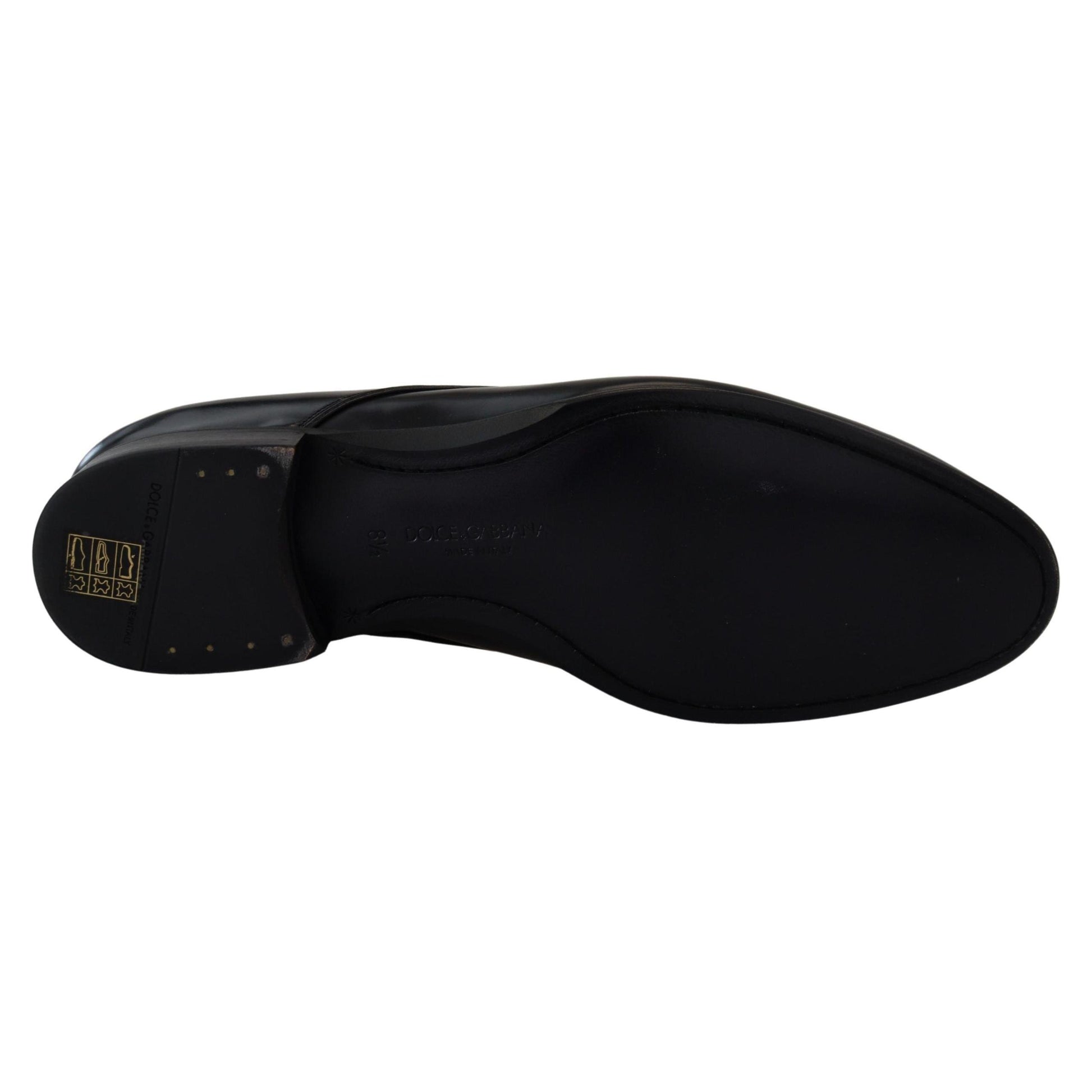 Dolce & Gabbana Black Leather Formal Dress Shoes