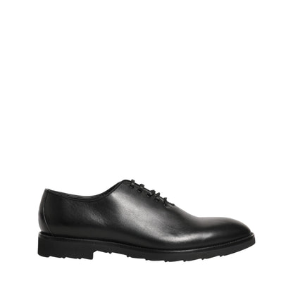 Dolce & Gabbana Black Leather Men Oxford Dress Formal Shoes