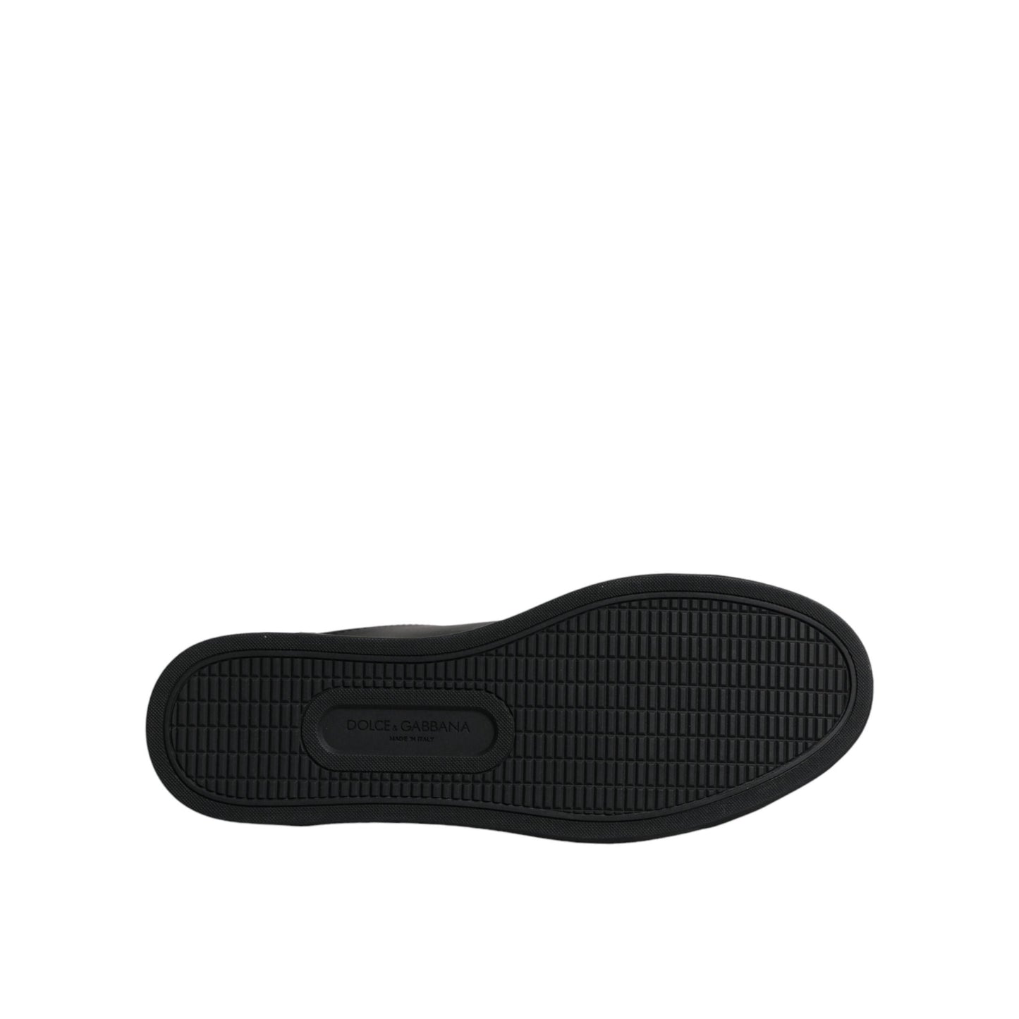 Dolce & Gabbana Black London Sacred Heart Men Sneakers Shoes
