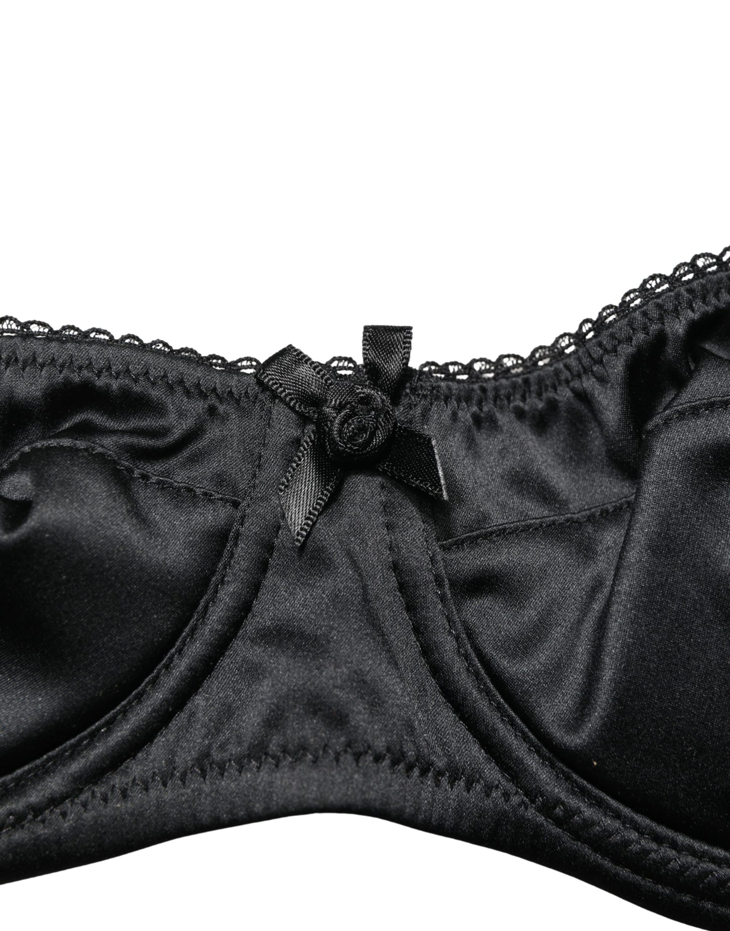 Dolce & Gabbana Black Semi-Pad Underwire Balconette Bra Underwear