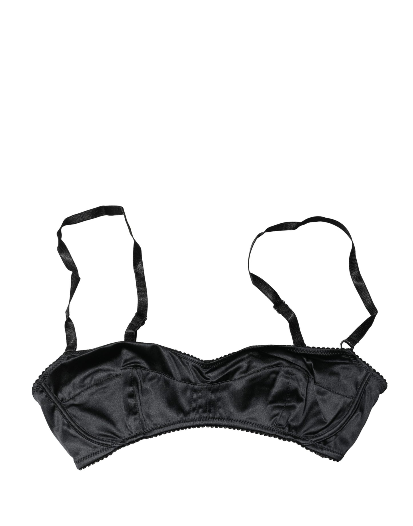 Dolce & Gabbana Black Semi-Pad Underwire Balconette Bra Underwear