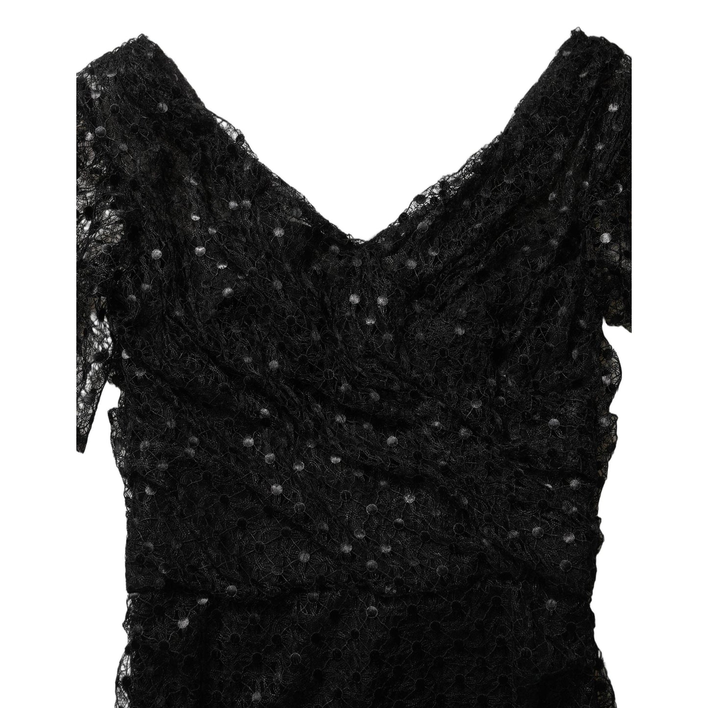Dolce & Gabbana Black Sequinned Mermaid Evening Gown Dress