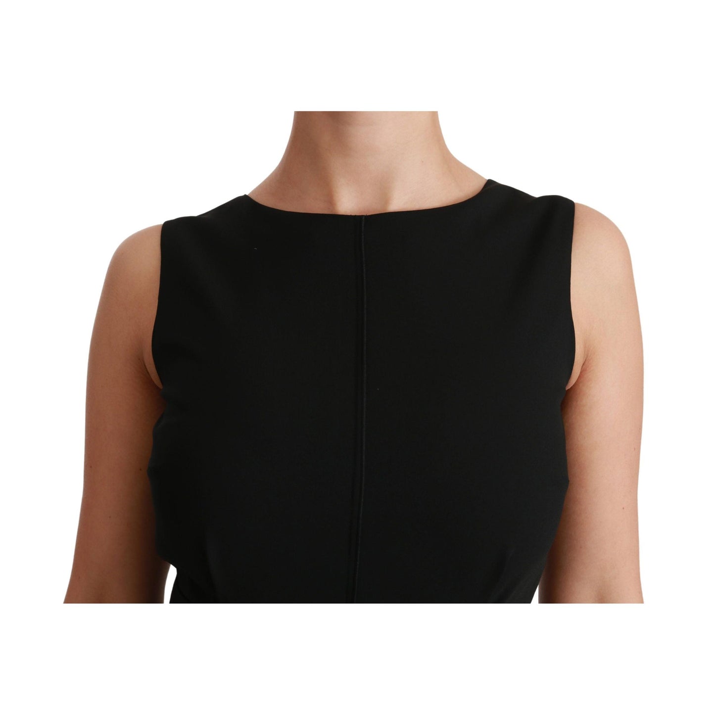 Dolce & Gabbana Black Sheath Stretch Formal Dress