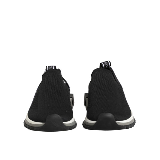 Dolce & Gabbana Black Slip On Sorrento Low Top Sneakers Shoes