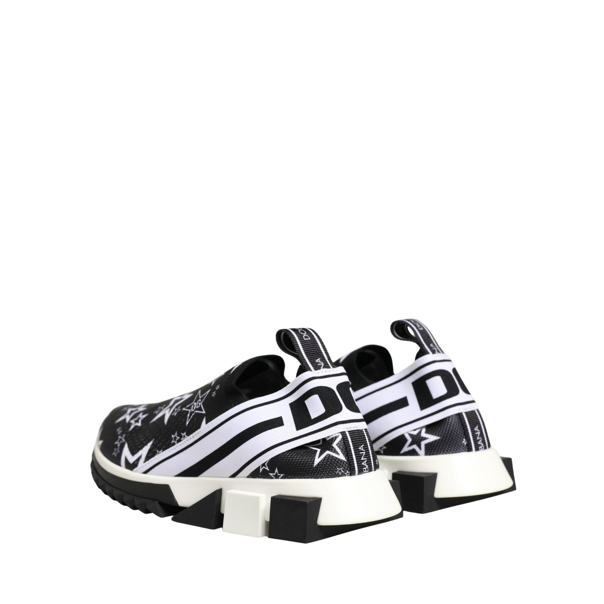 Dolce & Gabbana Black Stars Logo SORRENTO Sneakers Shoes
