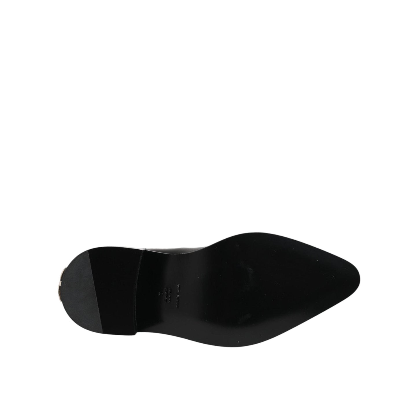 Dolce & Gabbana Black Studded Chelsea Short Ankle Boots Shoes