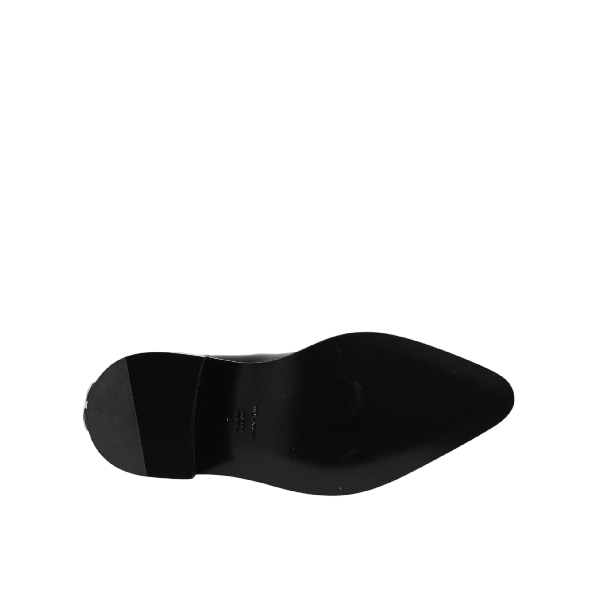 Dolce & Gabbana Black Studded Chelsea Short Ankle Boots Shoes