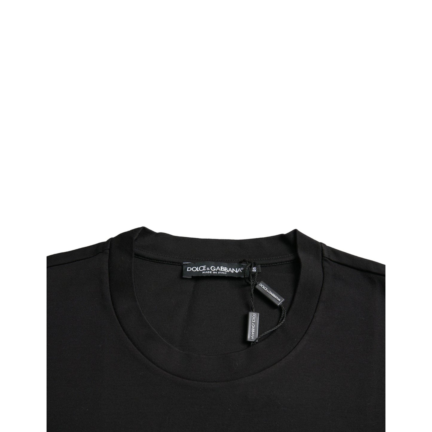 Dolce & Gabbana Black With Love Always Crew Neck Top T-shirt