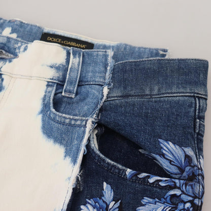 Dolce & Gabbana Blue Ceasar Denim Cotton Loose Fit Jeans