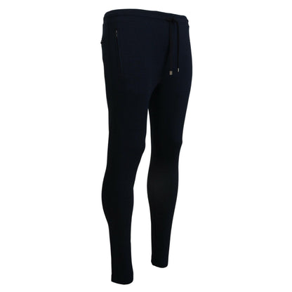 Dolce & Gabbana Blue Mens Sport Cotton Sweatpants Pants