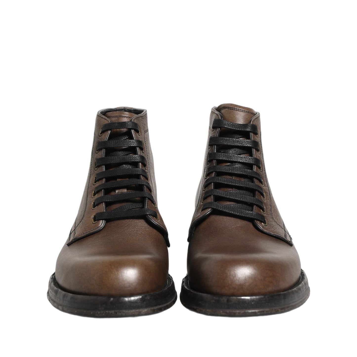 Dolce & Gabbana Brown Perugino Leather Men Ankle Boots Shoes