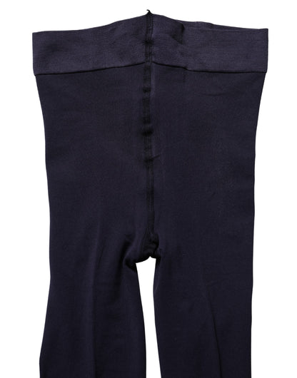 Dolce & Gabbana Dark Blue Nylon Sheer Tights Stockings Socks