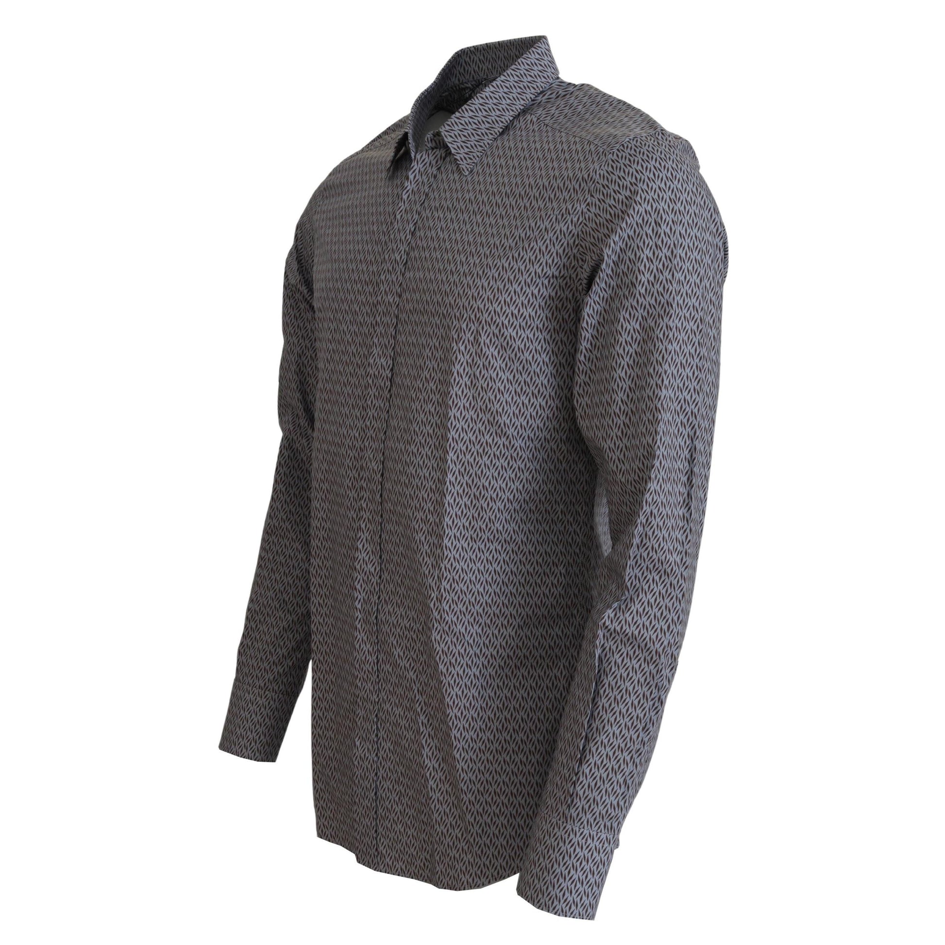 Dolce & Gabbana Gray Brown GOLD Slim Fit Dress Formal Shirt