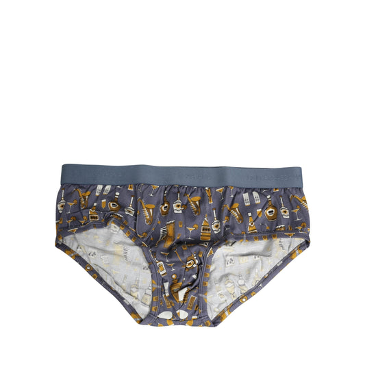 Dolce & Gabbana Gray Jazz Cocktail Men Brando Brief Underwear