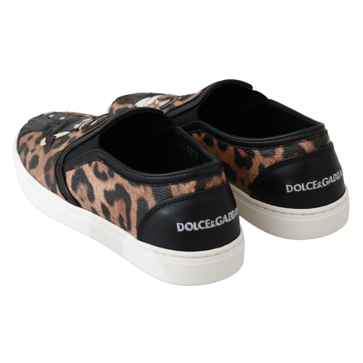 Dolce & Gabbana Leather Leopard #dgfamily Loafers Shoes