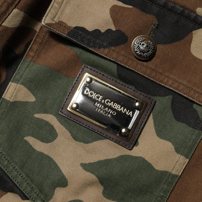 Dolce & Gabbana Multicolor Camouflage Cargo Pants