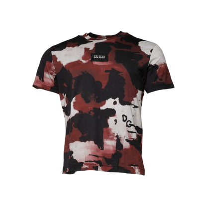 Dolce & Gabbana Multicolor Camouflage Crew Neck T-shirt