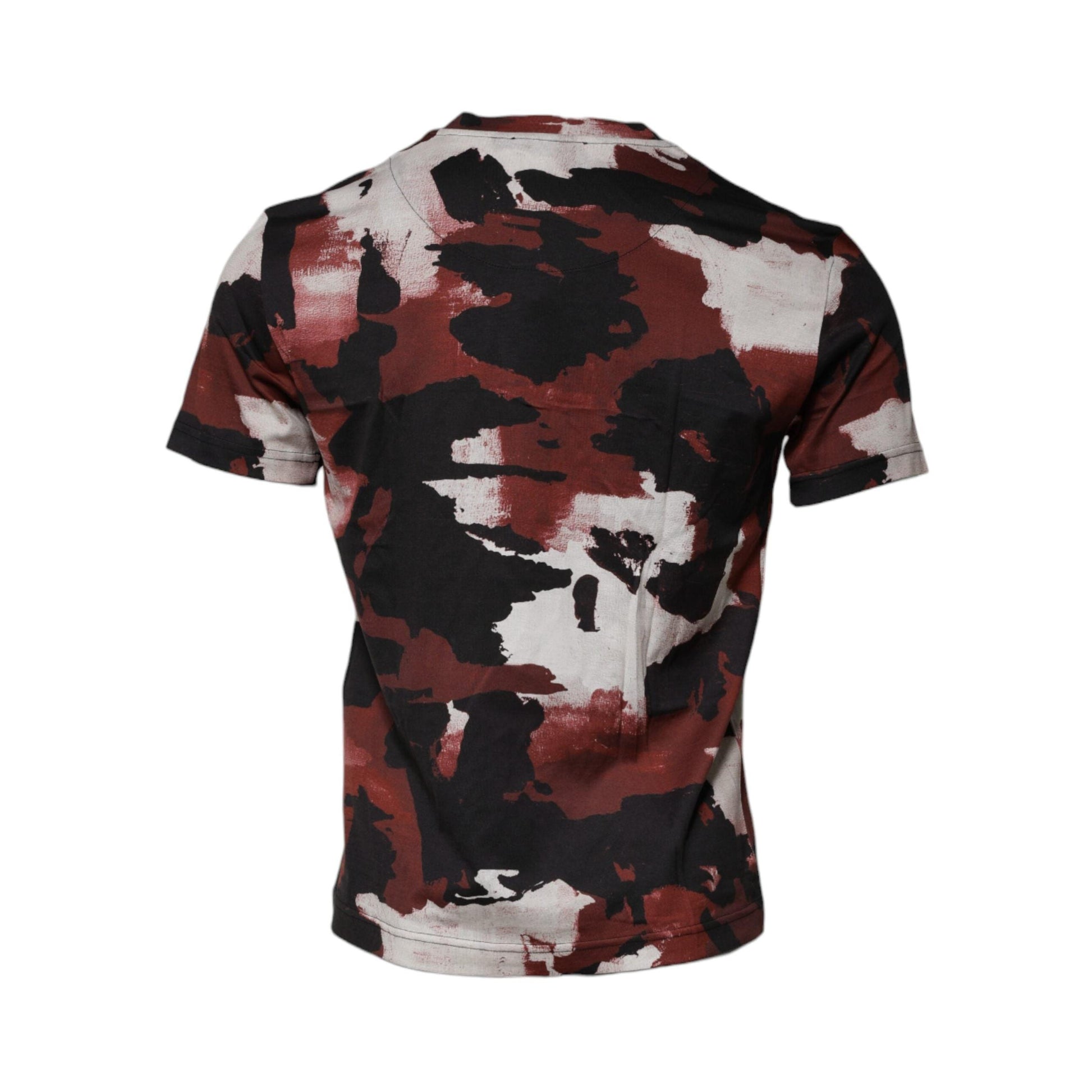Dolce & Gabbana Multicolor Camouflage Crew Neck T-shirt