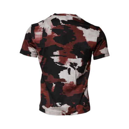 Dolce & Gabbana Multicolor Camouflage Crew Neck T-shirt