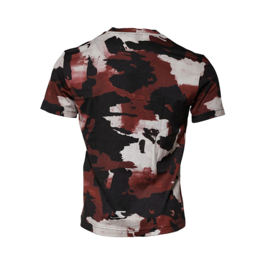 Dolce & Gabbana Multicolor Camouflage Crew Neck T-shirt