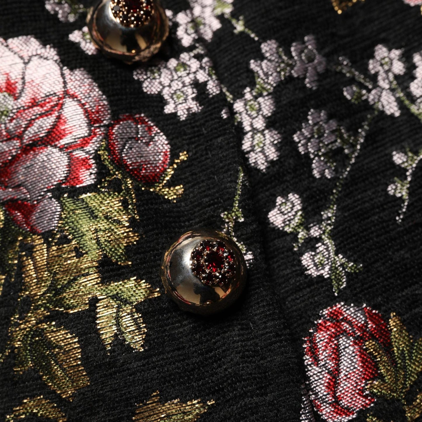 Dolce & Gabbana Multicolor Floral Brocade Blazer Jacket