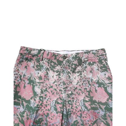 Dolce & Gabbana Multicolor Floral Jacquard Pants