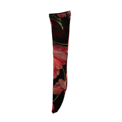 Dolce & Gabbana Multicolor Floral Tulip Nylon Socks