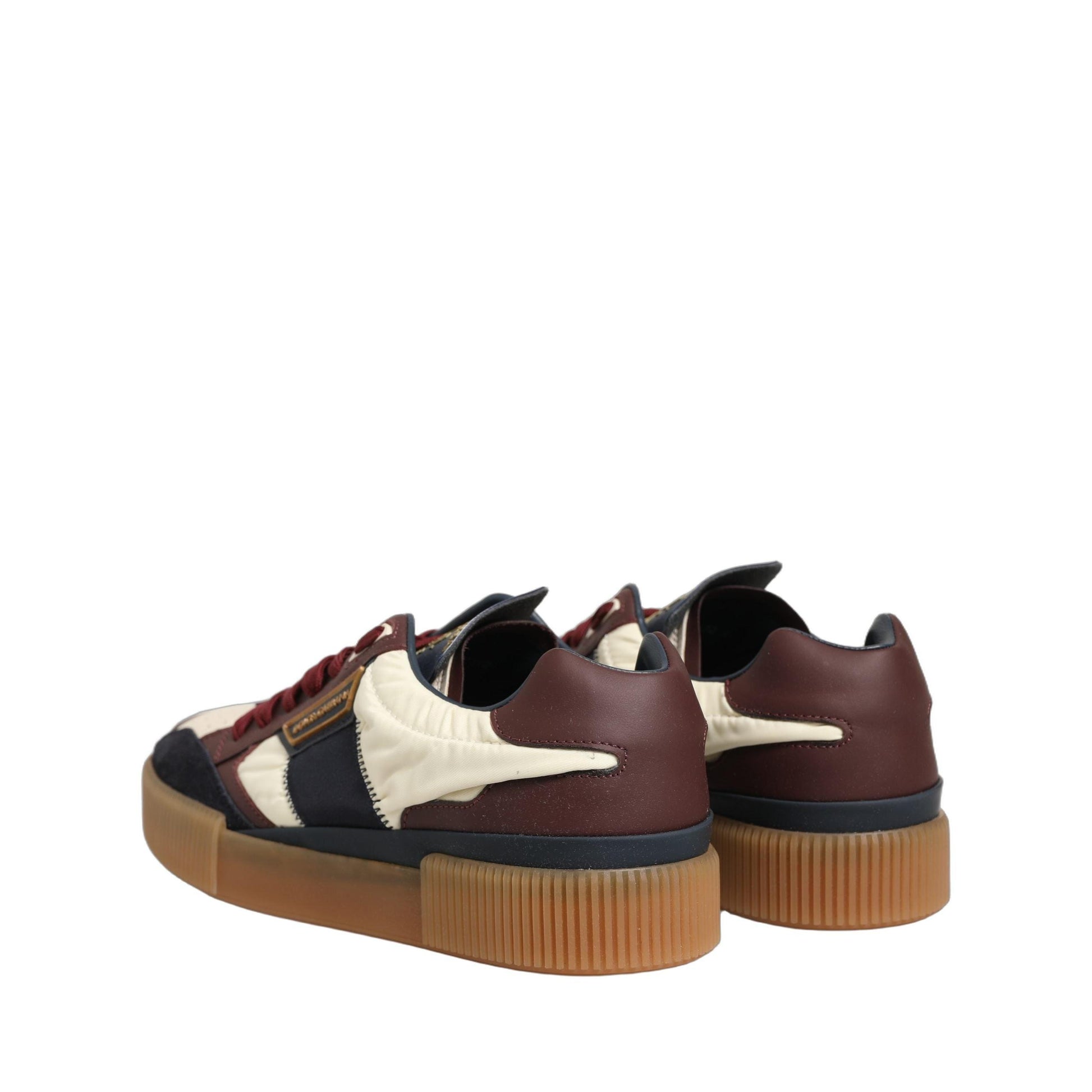 Dolce & Gabbana Multicolor Leather MIAMI Low Top Men Sneakers Shoes