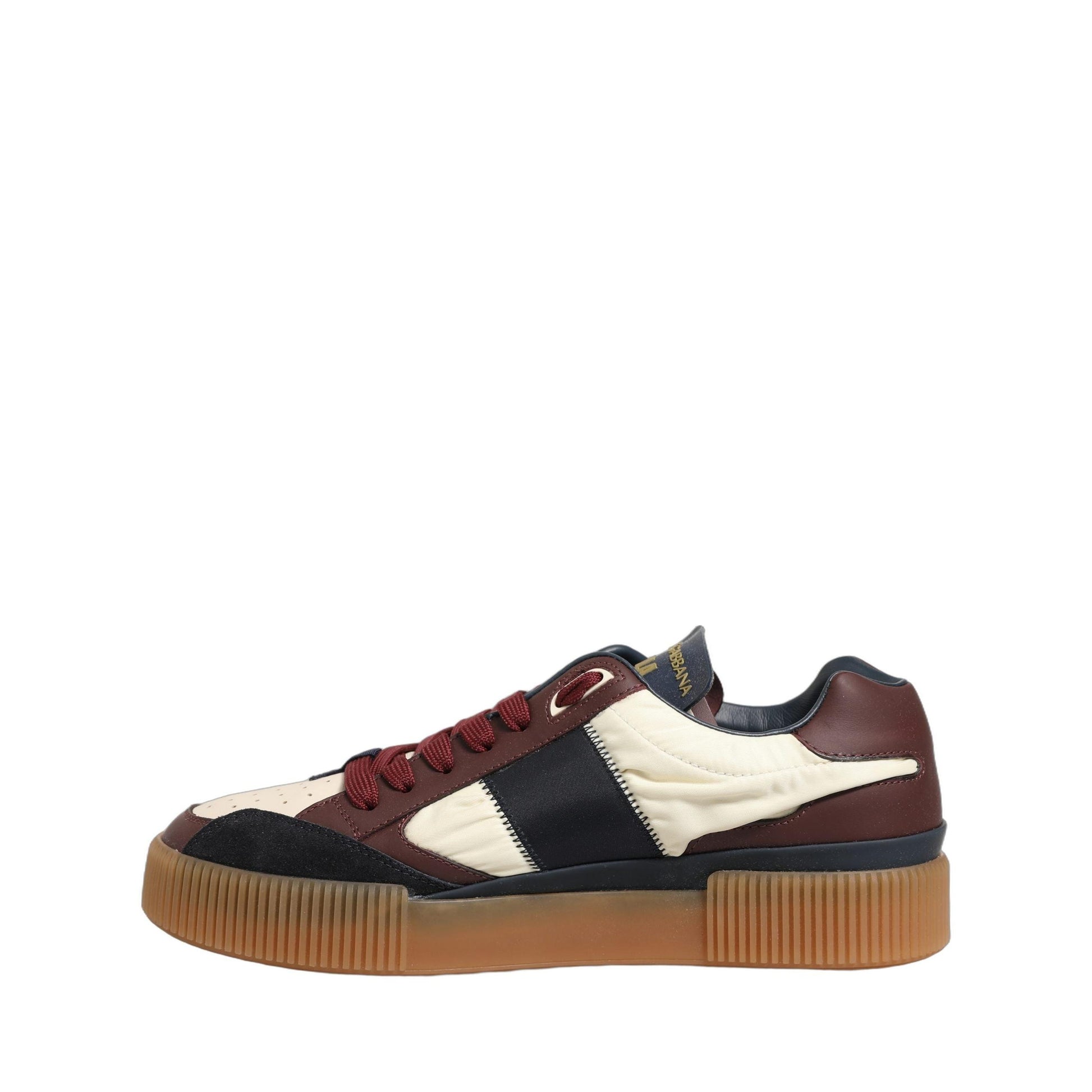 Dolce & Gabbana Multicolor Leather MIAMI Low Top Men Sneakers Shoes