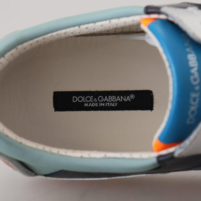 Dolce & Gabbana Multicolor Leather Sport Low Top Sneakers