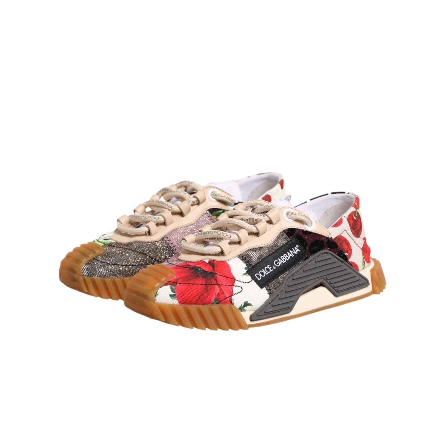 Dolce & Gabbana Multicolor Logo Low Top NS1 Sneakers Shoes