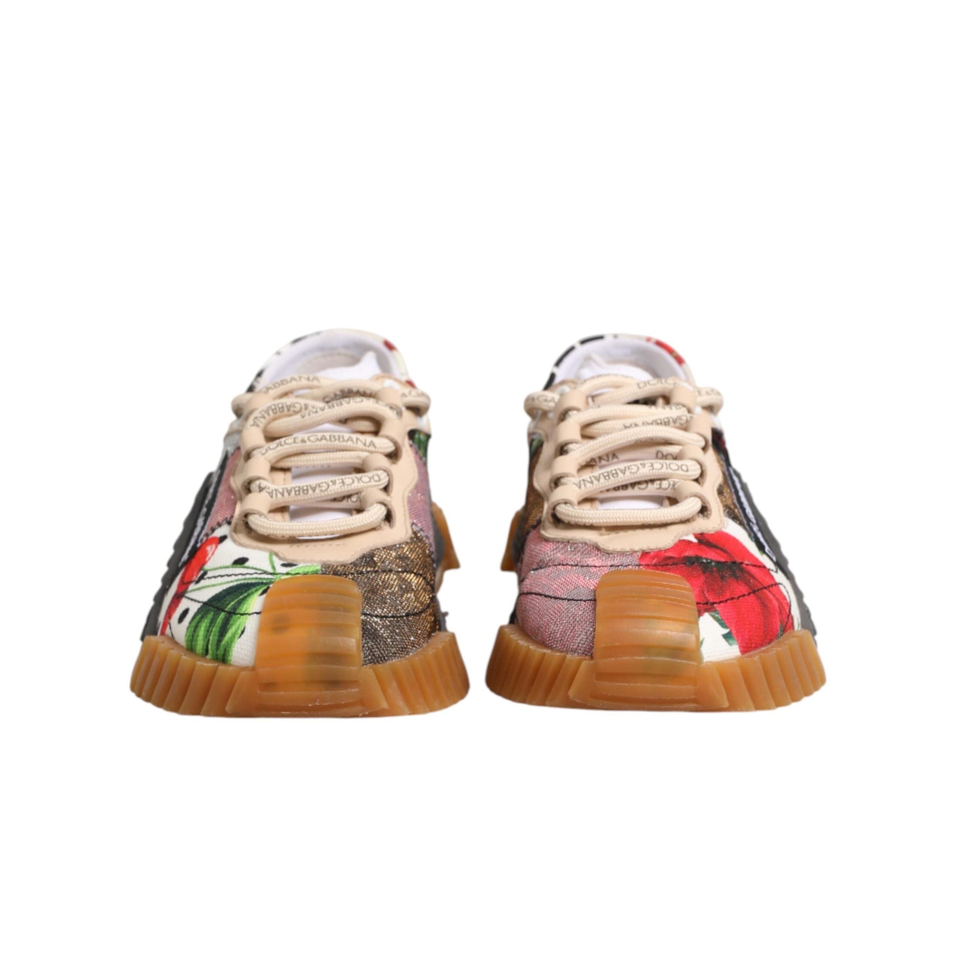 Dolce & Gabbana Multicolor Logo Low Top NS1 Sneakers Shoes