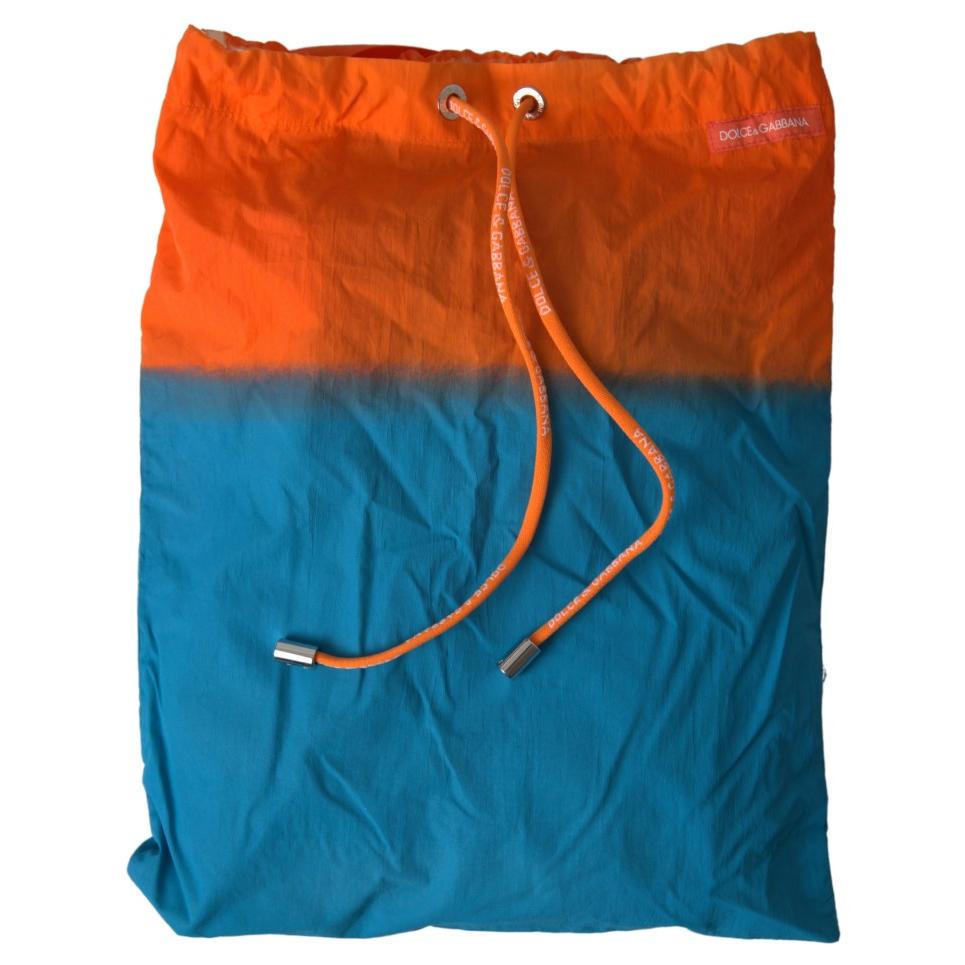 Dolce & Gabbana Orange Blue Gradient Beachwear Swimwear Shorts