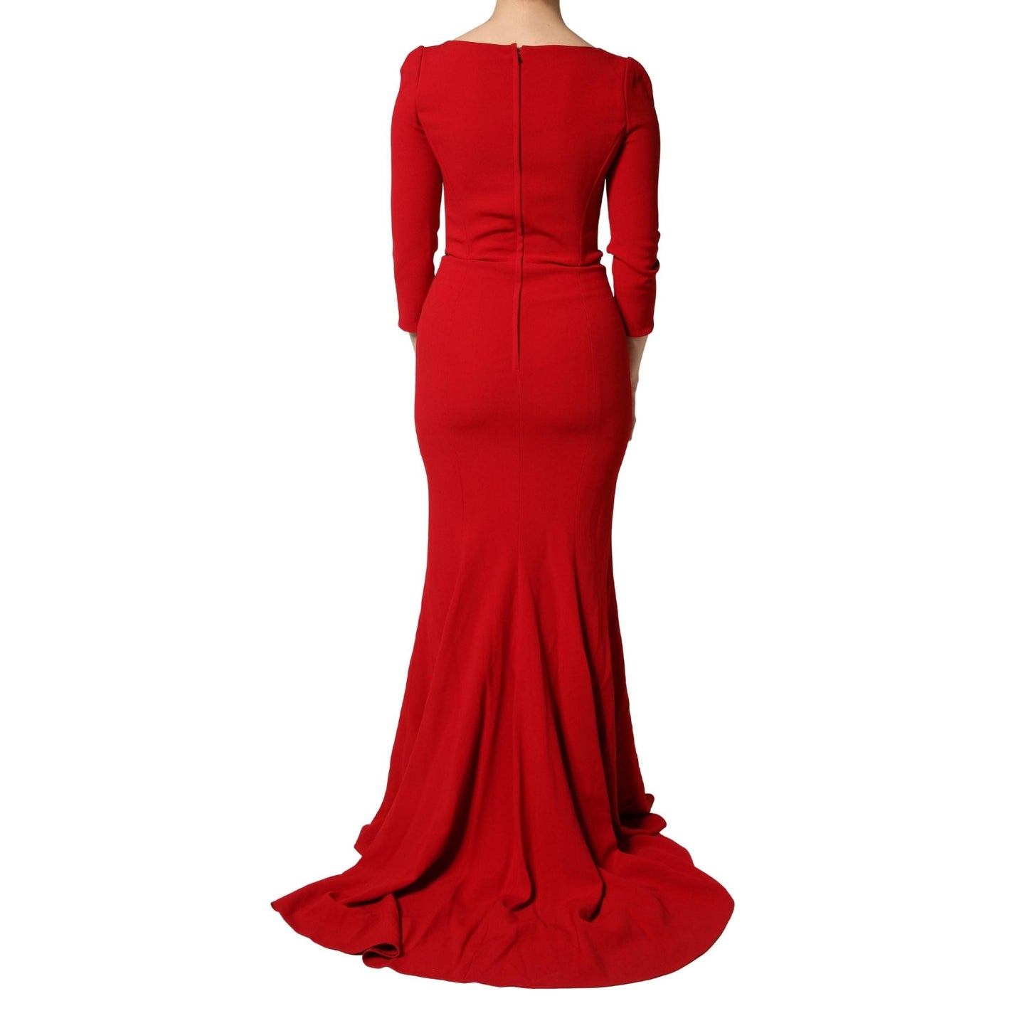 Dolce & Gabbana Red Viscose Sheath Bodycon Mermaid Dress