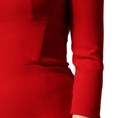Dolce & Gabbana Red Viscose Sheath Bodycon Mermaid Dress