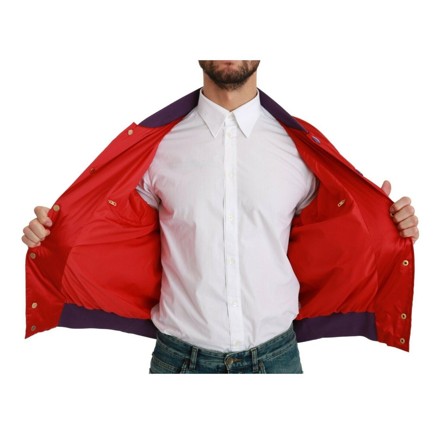 Dolce & Gabbana Red YEAR OF THE PIG Bomber Jacket