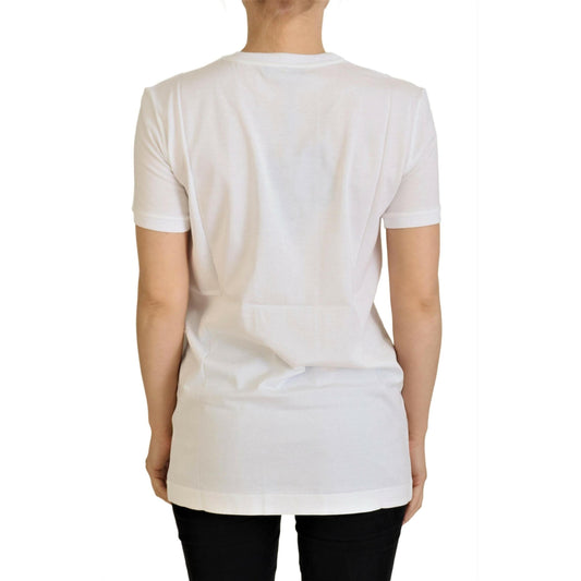 Dolce & Gabbana White Cotton DG Loves SUD T-shirt